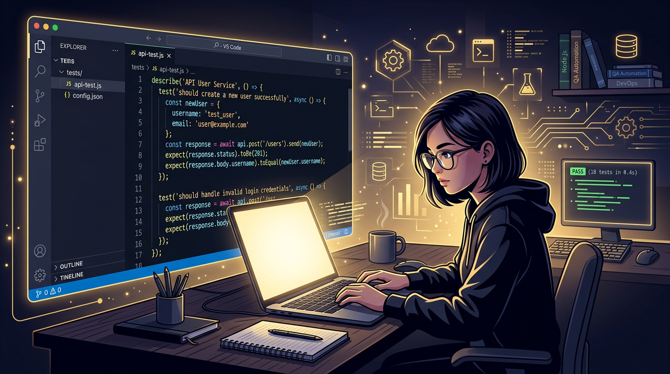 QA Automation SDET Course: API, UI & Playwright | BRUNOVSKI.COM
